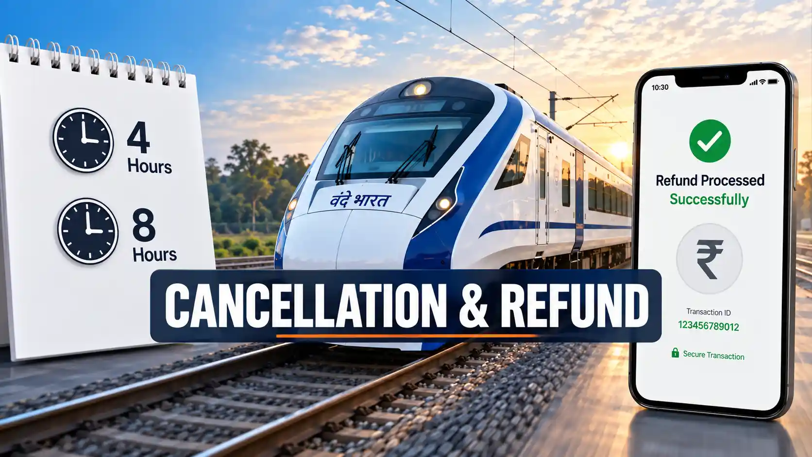 Vande Bharat cancellation charges and refund rules 2026 - IRCTC policy